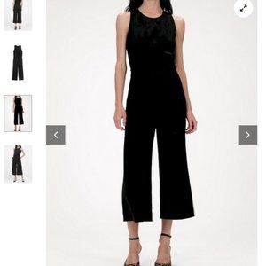 Banana Republic Vegan Faux Suede Wide-Let Jumpsuit 10p